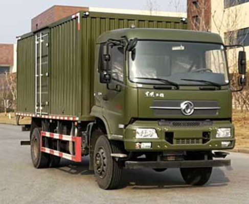 ห้องโดยสารหลังคาแบนรถบรรทุกสินค้าออฟโร้ด 154kw Dongfeng Cargo Truck