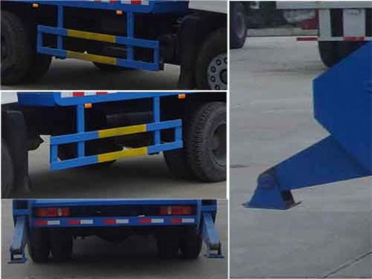 Dongfeng 8CBM รถขนขยะมูลฝอยพร้อมถังขยะ Skip Loader