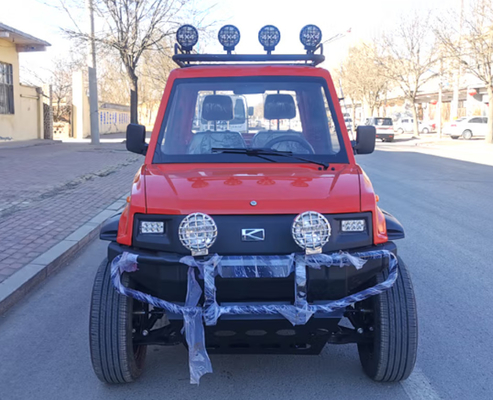 80km/H EV รถบรรทุกไฟฟ้า 200mm Ground Clearance Electric Double Cab Pick Up